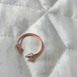 Fashion jewellery rose gold ring size 7